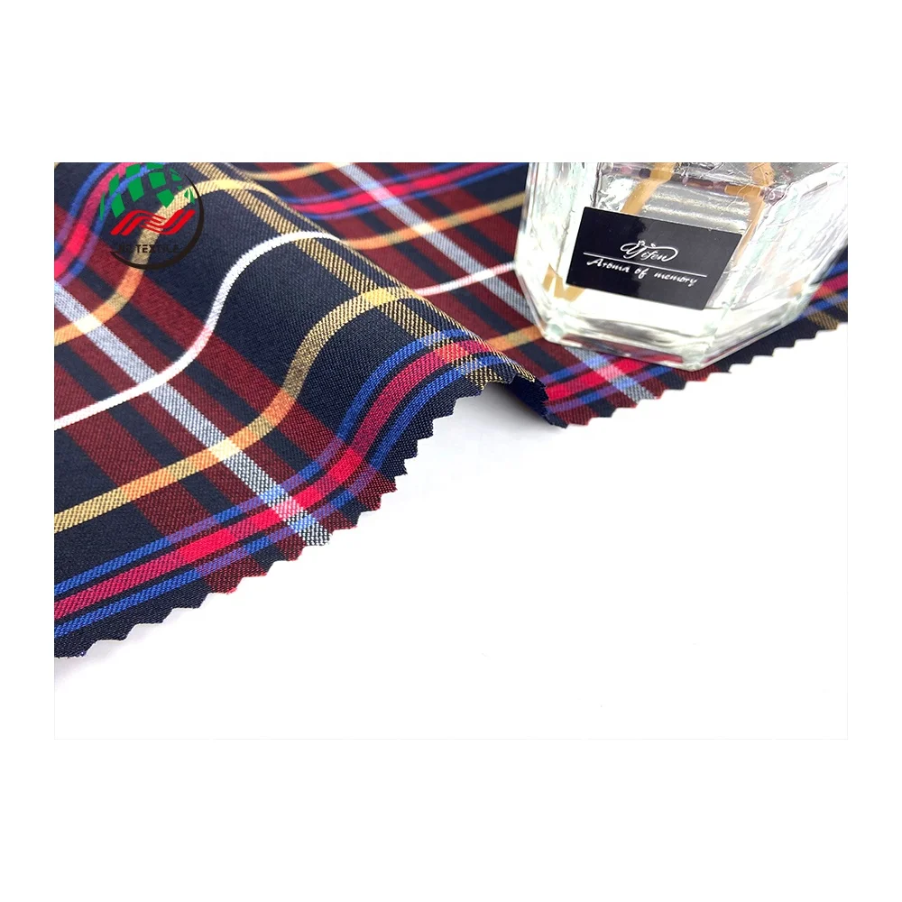 High Quality 260gsm Spandex Stretch Fabric 10s Plaids Twill Nr Bengaline Fabric For Trousers