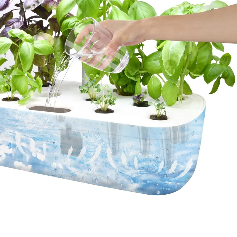 small home aquaponics planter pot hydroponics mini smart led herb aero garden grow light Kit indoor hydroponic growing systems