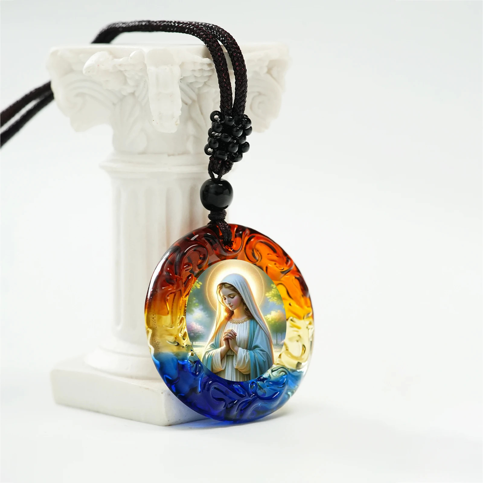GIVELUCK Factory direct sales  K9 crystal Christian pendants birthday gifts on sale
