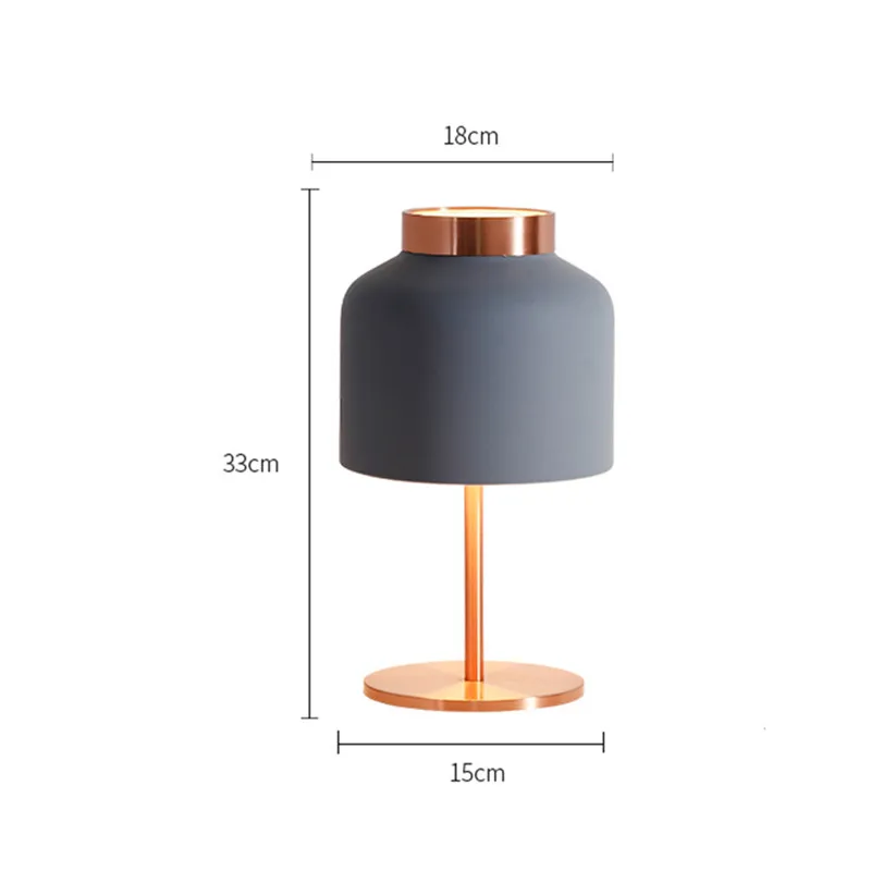 
Nordic Light Luxury LED Table Lamp Modern Living Room Bedroom Bedside Tabletop Decorative Lamp Study Bedroom Bedside Table Lamp 