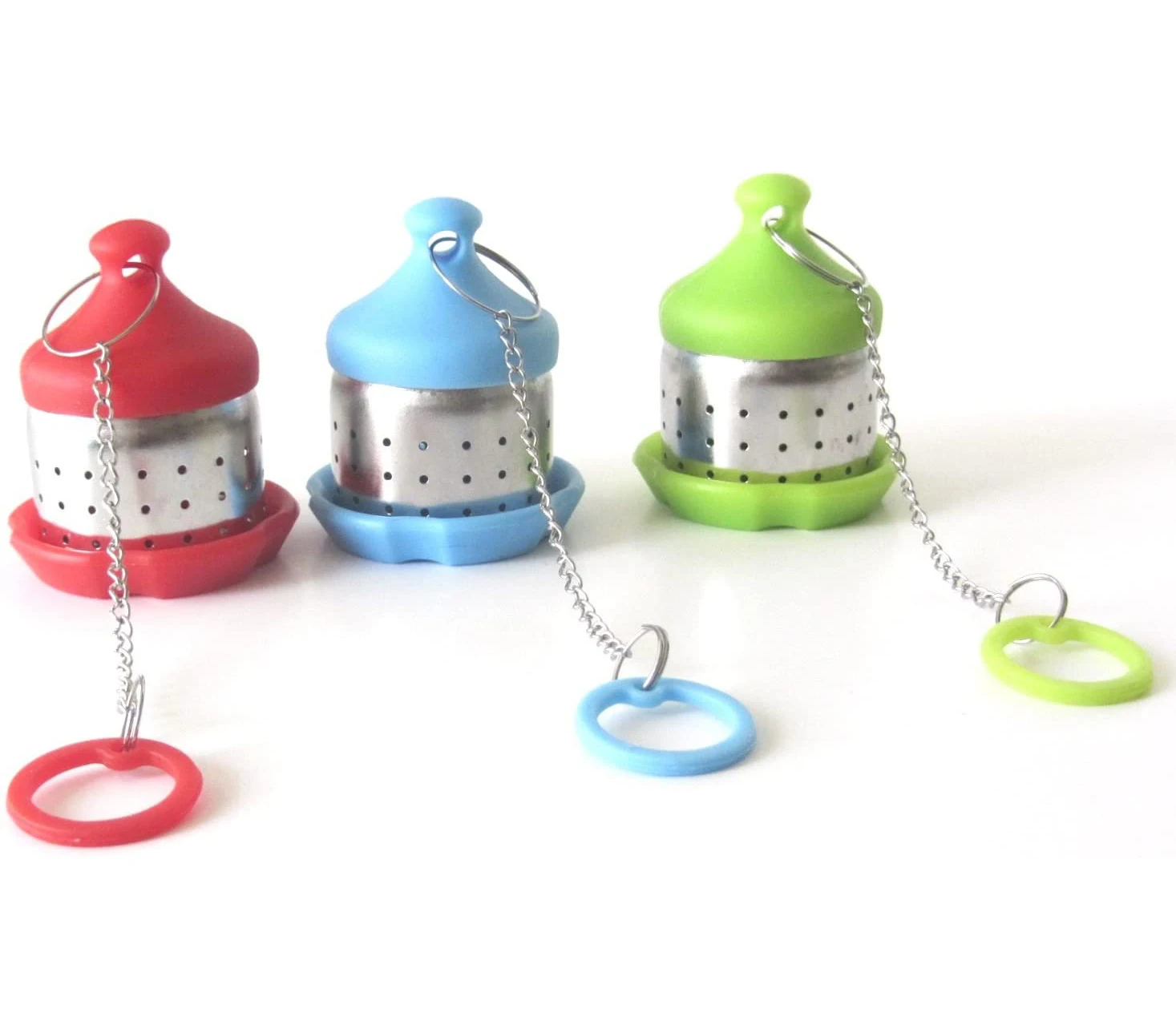 
New hot selling stainless steel silicone perfect brewing filter tea herbal infuser ball 