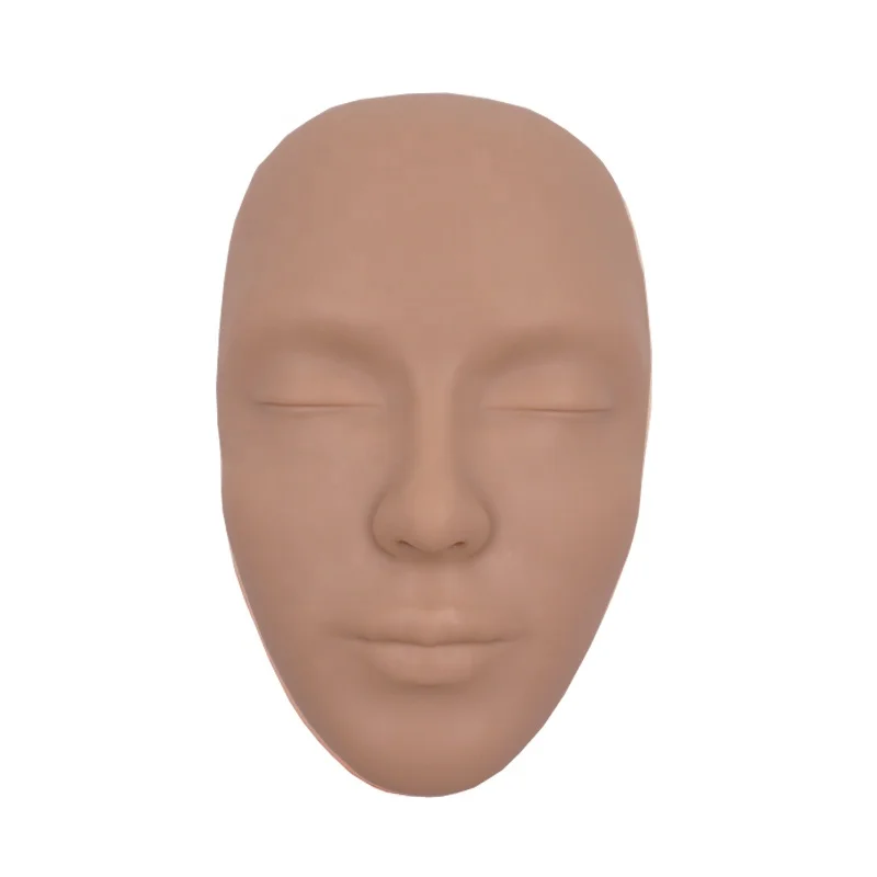 Pmu Supplies Realistic Silicone Face Makeup Mannequin Face Tattoo Full Face Tattoo Practice