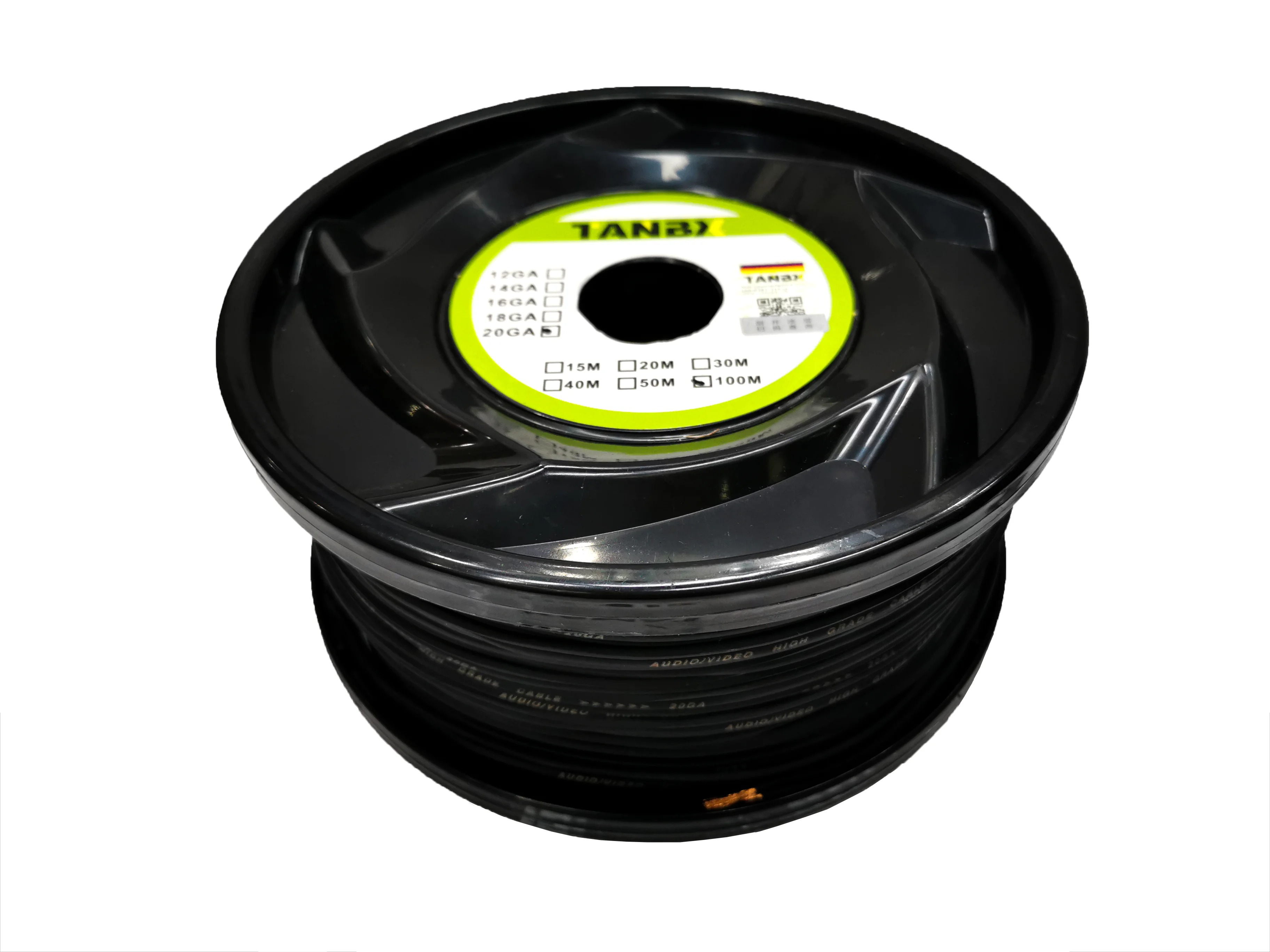 20GA OFC copper black flexible professional car audio speaker cable wire