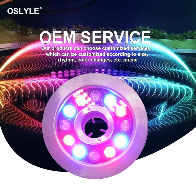 Световой светильник для бассейна IP68 RGB, подводный свет из нержавеющей стали 316SS