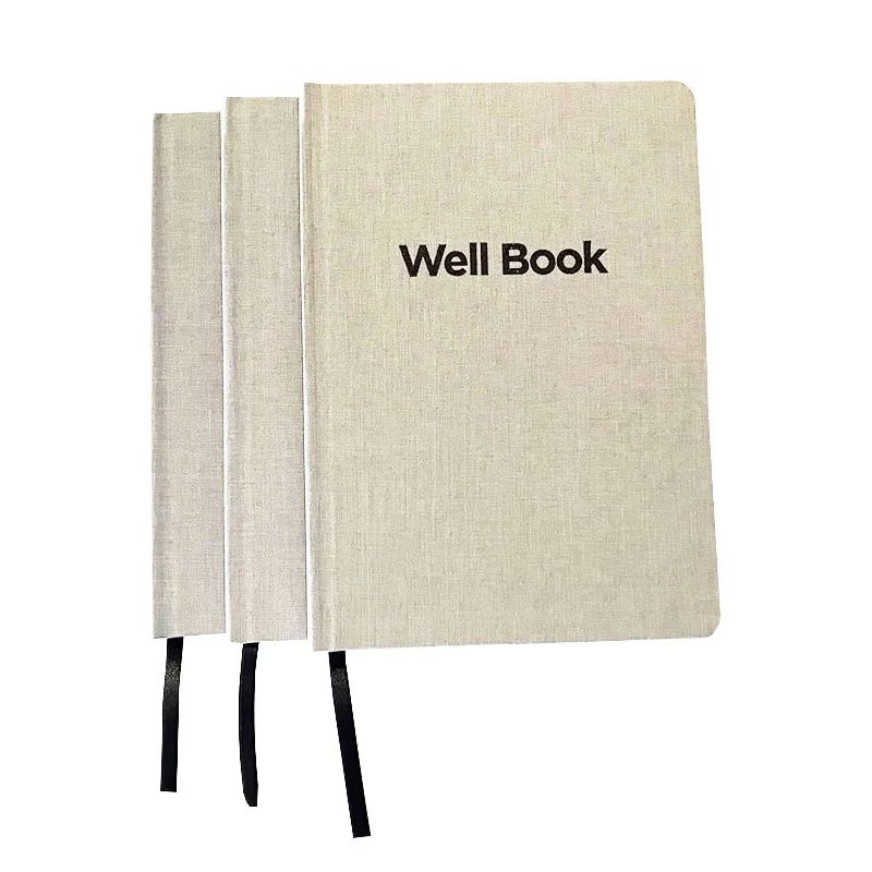 Logo Customized Disposable  note book with high quality linen material
