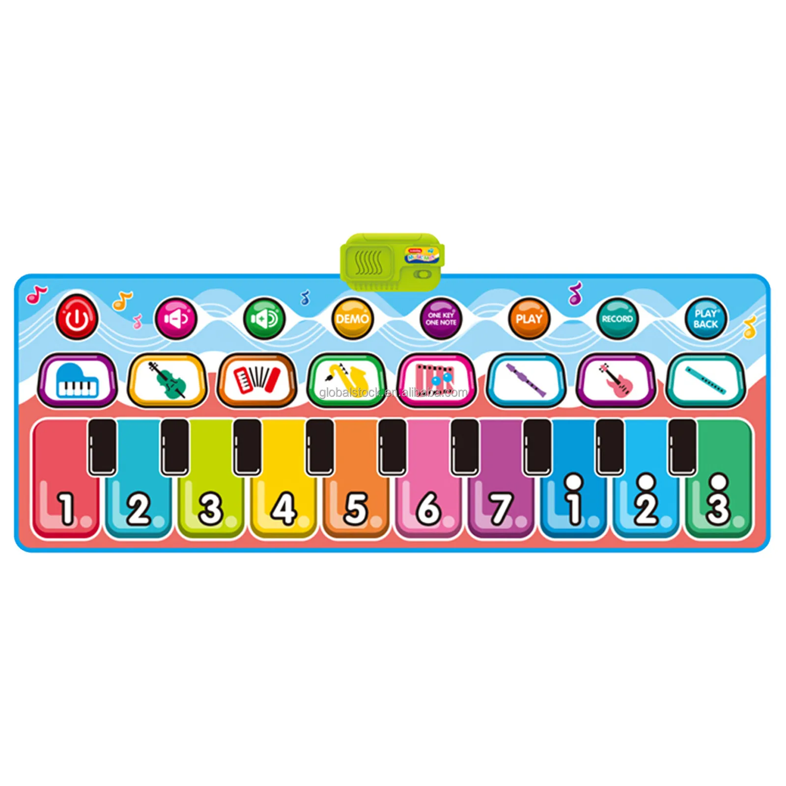 Игрушечный нескользящий музыкальный танцевальный коврик портативный складной коврик с клавиатурой пианино обучающие игрушки для детей