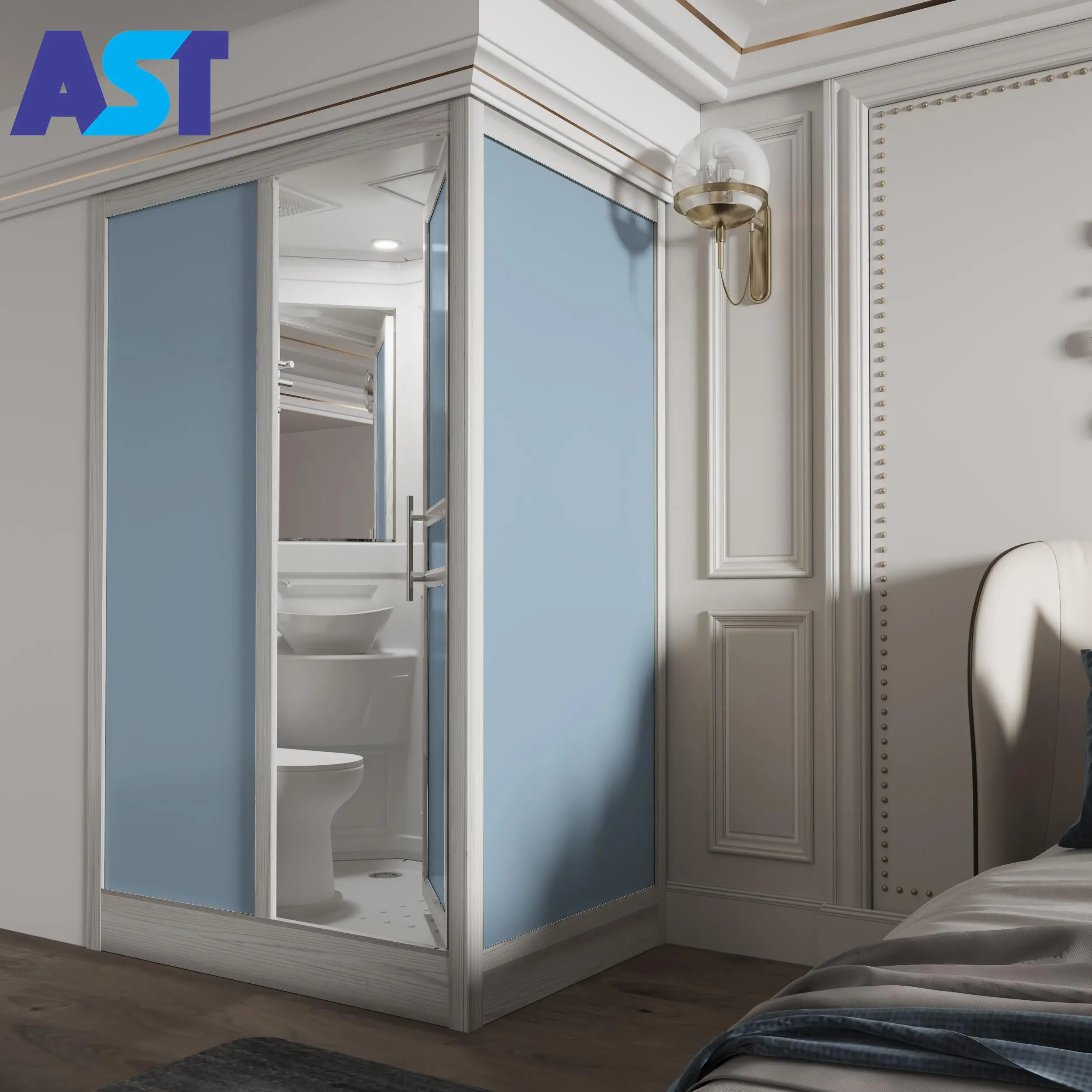 Farmhouse Bathroom Prefab Outdoor  Cubicle Steam Bath Shower Room