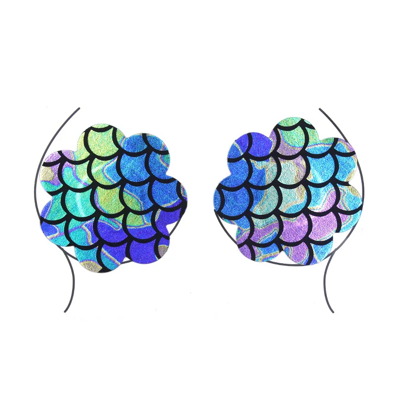 Magic Color Sexy Leopard Print Sexy Nipple Stickers Nipple Stickers Crystal