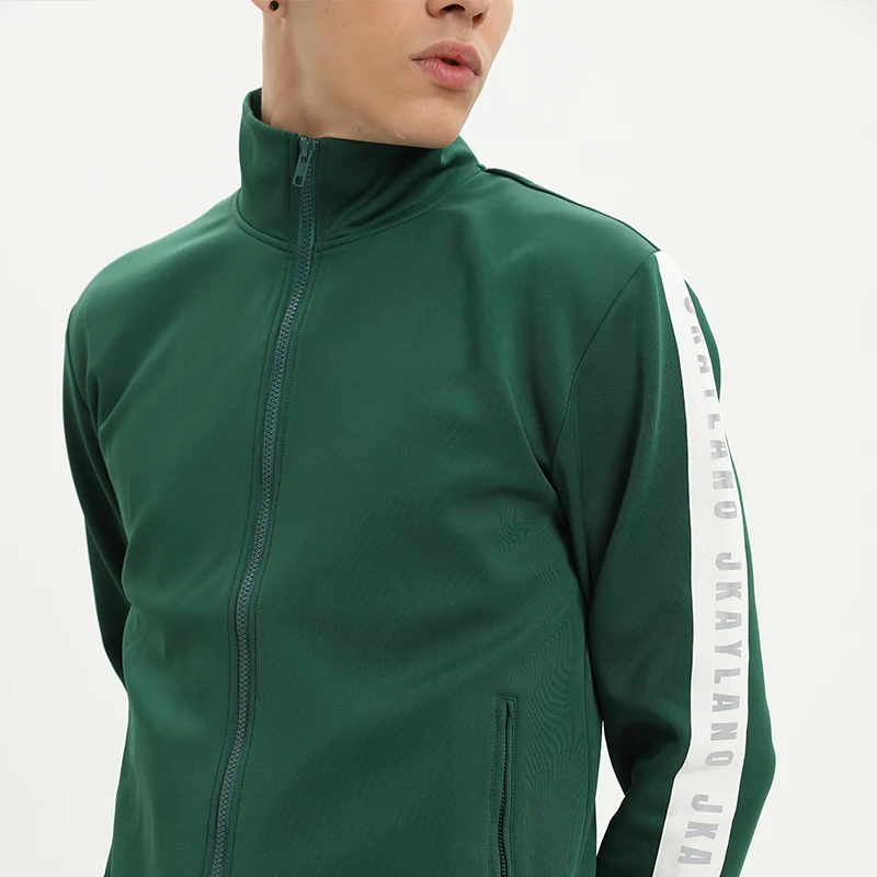 custom Logo Full Zip Up men 95% polyester/5% spandex tech Sportswear jogger sweatsuits mens tracksuit