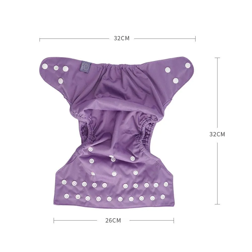 Happy flute bamboo Baby Diapers 1 Pack One Size Adjustable Washable Reusable Diaper Cover for Baby Girls and Boys