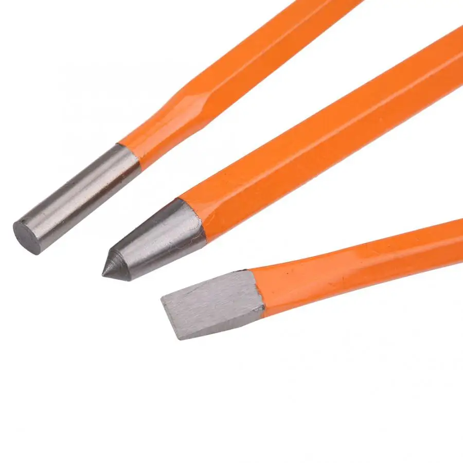 Набор хромованадиевых перфораторов и резцов для ремонта автомобилей и машин, 16 шт.