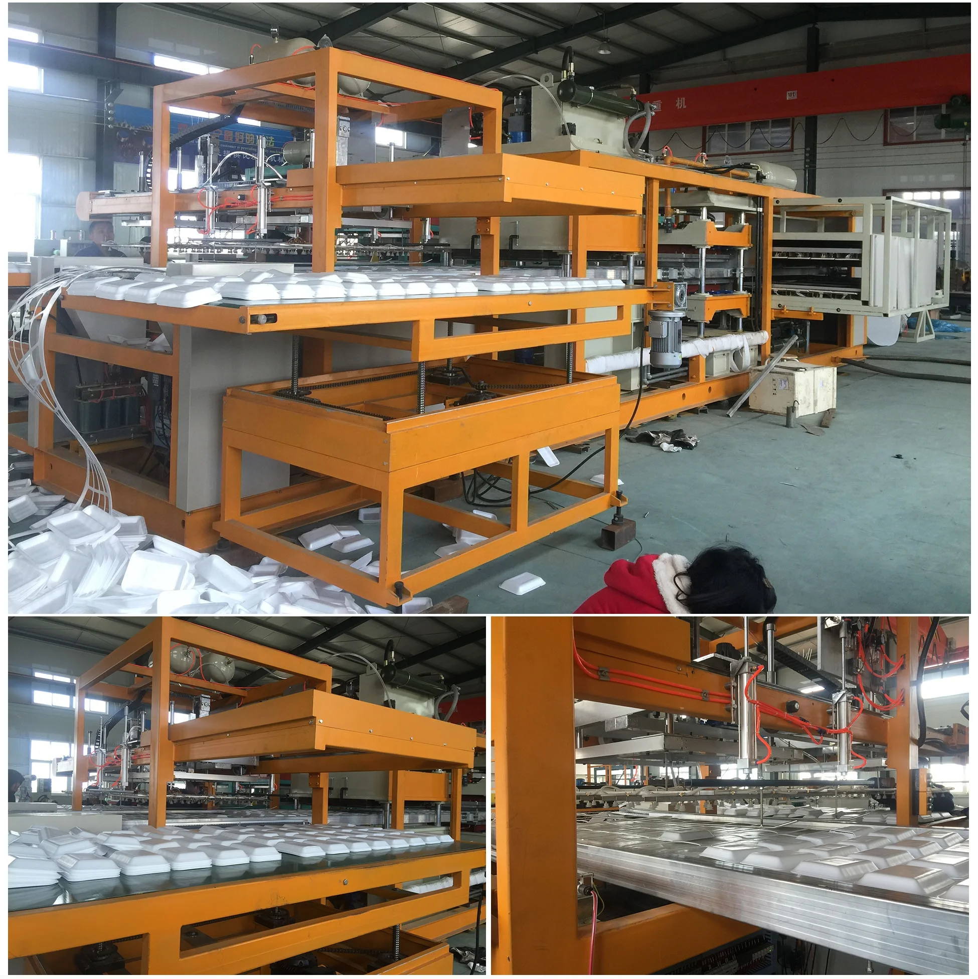 Plastic Thermocol Machine for Making Disposable Food Plate/ Tray/ box