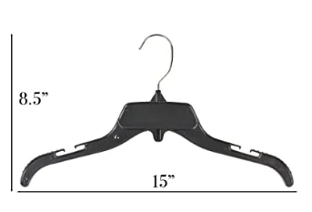Hangon Plastic with Notches Shirt Hangers Plastic Hanger  Adjustable Clips