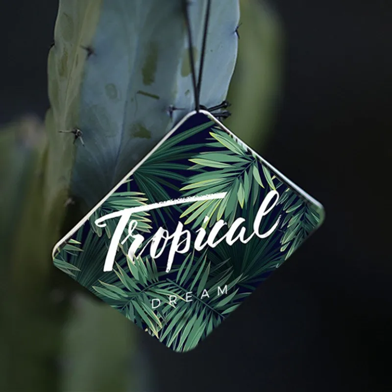 Car parfum design logo cotton paper parfum car air freshener