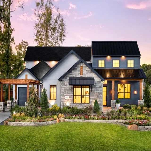 Luxury Light Prefabricated Steel Strecture Townhouse Villa