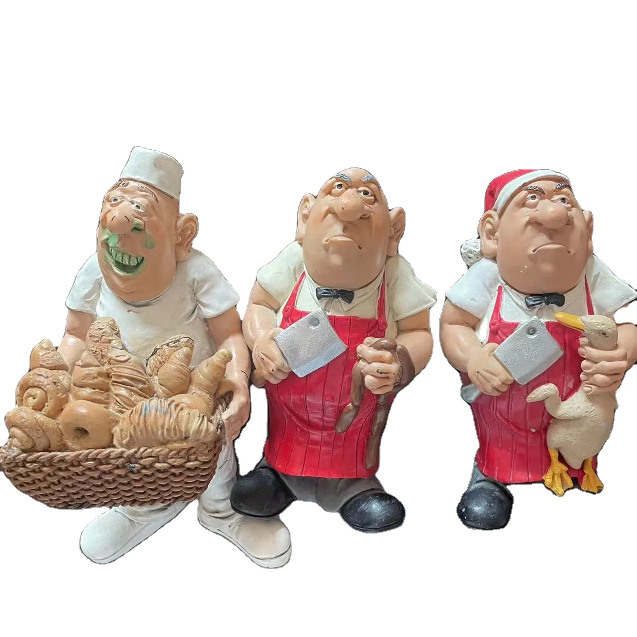 Custom Resin Occupational Figurines Interesting Cook And Butcher The Chef Figurines Resin Chrafts