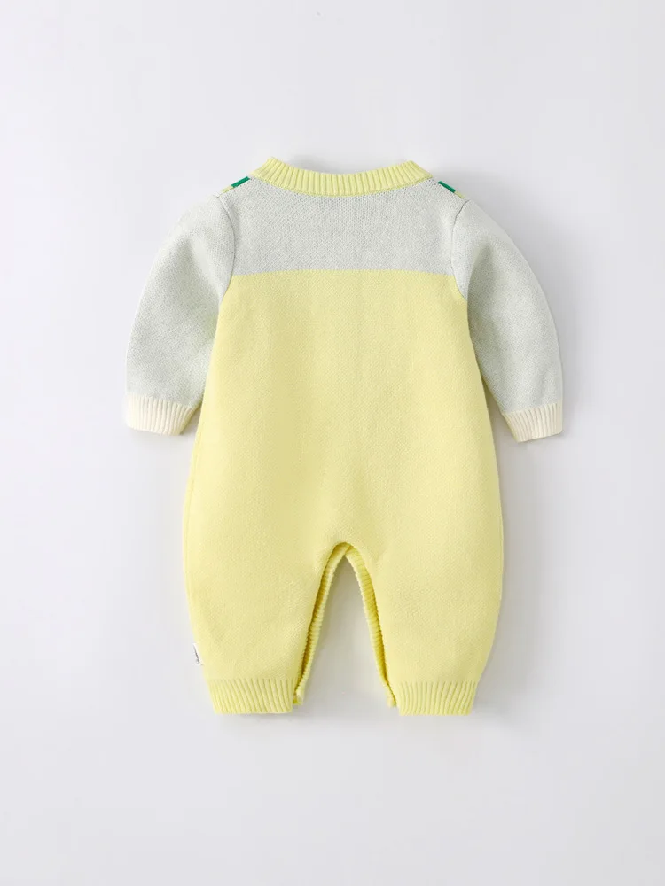 Baby jumpsuit winter Custom knit baby boys girls romper toddler knitted sprinkle sweater for baby clothes