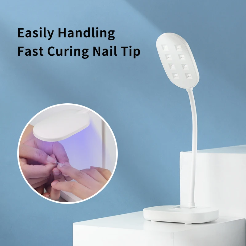 OEM ODM High Quality Led UV Lights Clip-on Flexible Gel Gooseneck Lamp Nail Table USB Nail Table Lamp Gel Light Lamp