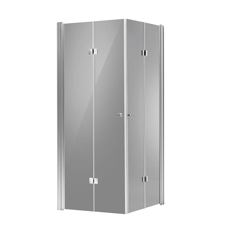 Millen double sliding shower door frosted glass bathroom door sliding glass door lock brass hinge 680*1900