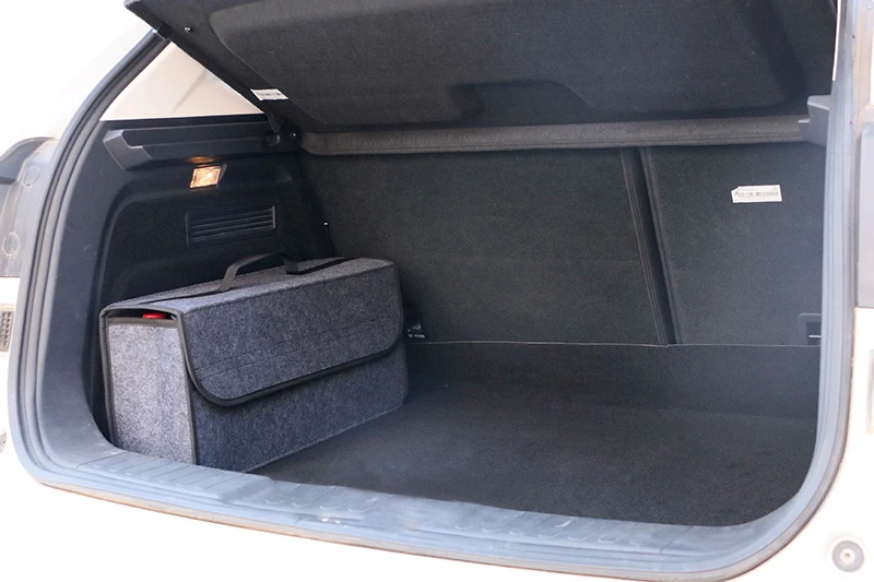 Car Boot Organizer Box Car Cargo Container Storage Bags Soft Car Accessories Felt Organizer Bag Box For Sale