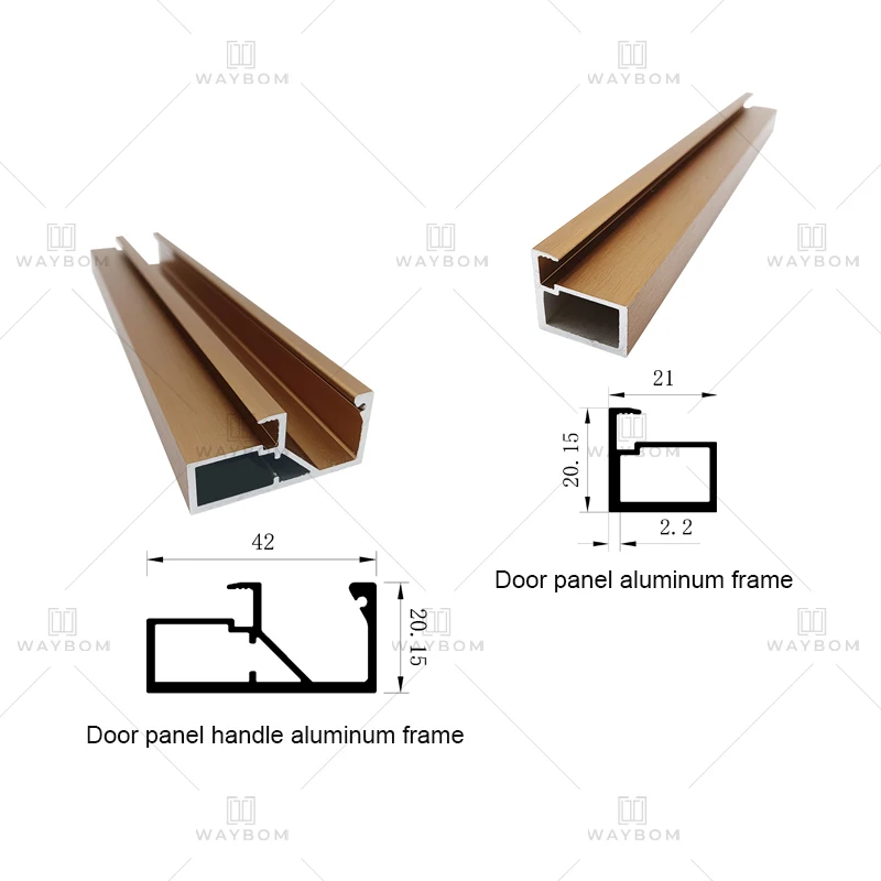 High Quality Aluminium Door Frame Profile For Wardrobe Door Aluminum Extrusion Profile