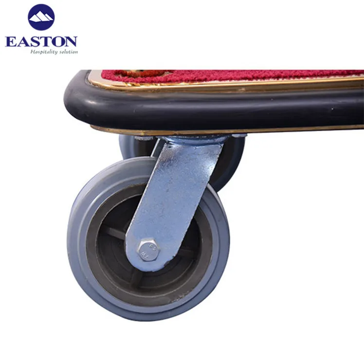 Stainless steel bellman luggage cart or concierge birdcage trolley luggage cart for hotel