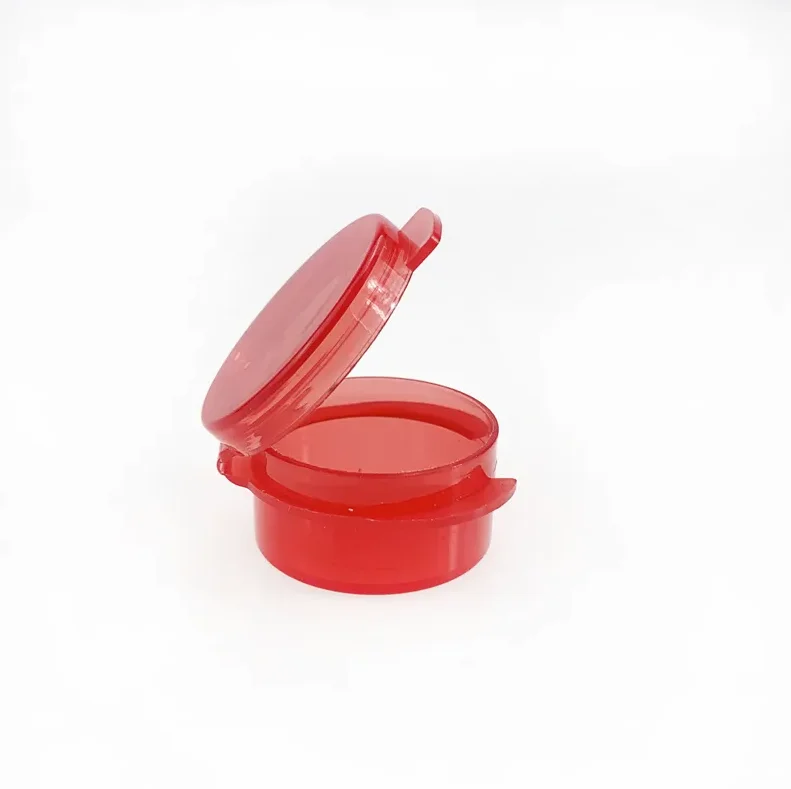 3g 5g 10g Plastic Jars with Hinged Lid Flip Top for Concentrate Cosmetic Containers Packaging