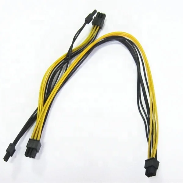 JC PCIe 6-контактный к двойному 8-контактному 6 + 2-контактному разъему видеокарта 40 20 см 16 AWG