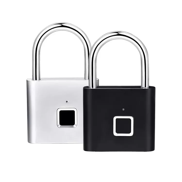 Security Zinc Alloy Fingerprint Smart Biometric Electronic Padlock Anti-theft Waterproof Smart PadlockPopular
