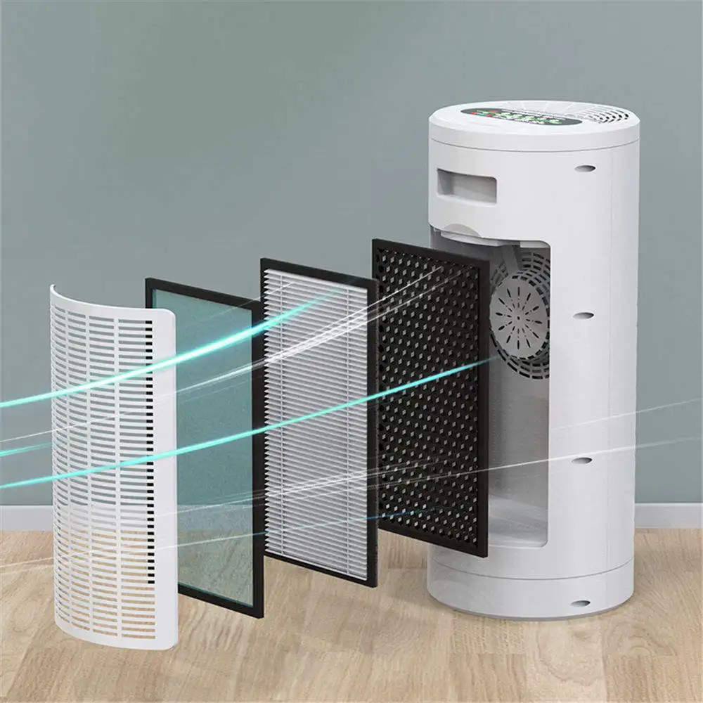 Home office negative ion air purifier hapa filter smoke dust pet hair ionizer air purifier