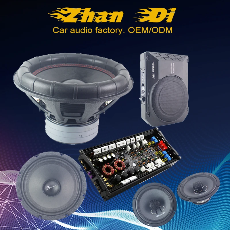 OEM Заводской Класс D 1-канальный Автомобильный усилитель 1000 Вт RMS алюминиевый материал с сочетанием кроссоверов