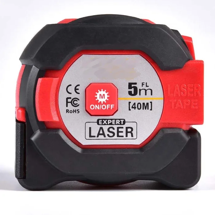 Best Selling Optical Sensor 130FT laser distance meter 2 in 1 digital tape measure laser