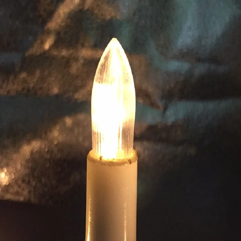 E10 Christmas candle lamp church bridge lamp LED decorative lamp C6 glass 8-55V 1led stripe bulb