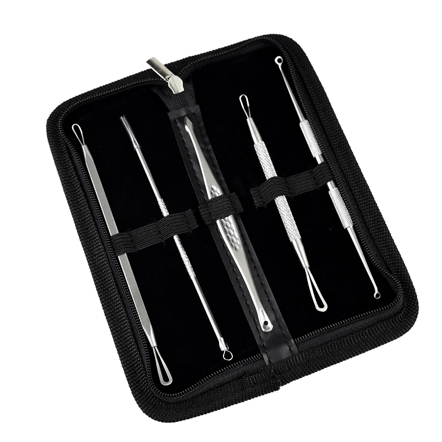 High Quality Wholesale 5 PCS Acne Needle Tool Blackhead Remover for Deep Cleaning Nose and Face Skincare