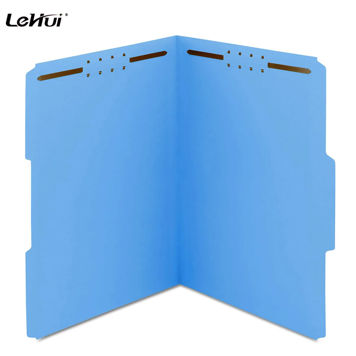 Factory Wholesale High Quality Yellow  Colorful Letter Size 2 Prongs File Folder With Prongs For Office