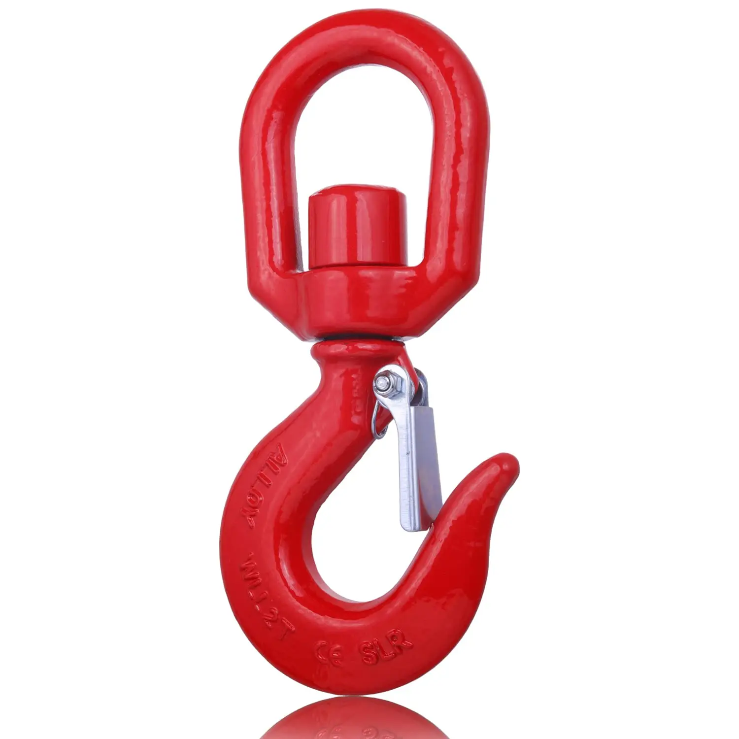 China Factory 304 Stainless Steel Crane Slip Swivel Eye Hoist Hook G70 G43 Alloy Steel 322A 322C with Safety Latch