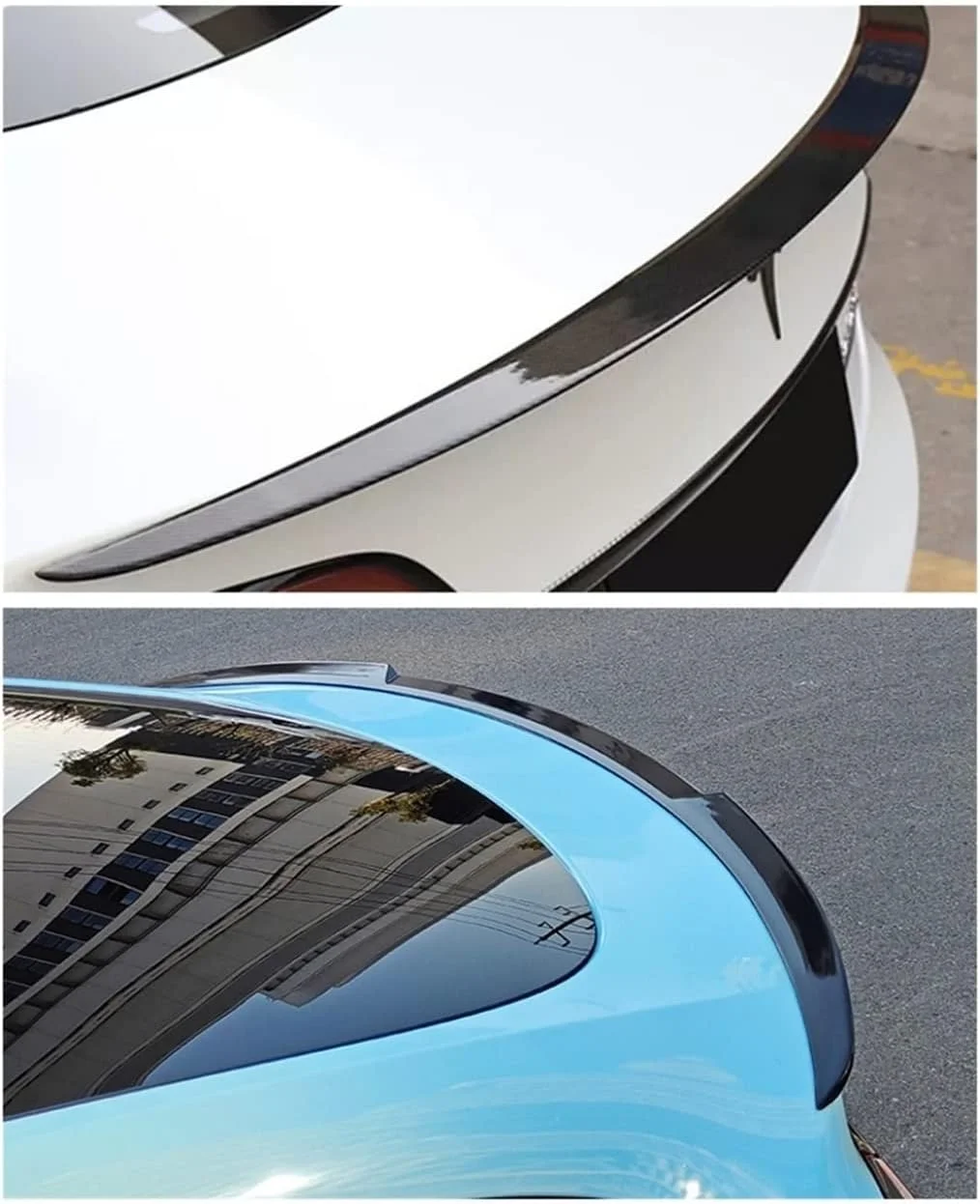 Flyingsohigh M3 Aero Kit For 2016-UP Tesla Model 3 Gloss Black Front Bumper Shovel  side skirt rear diffuser spoiler Front Lip