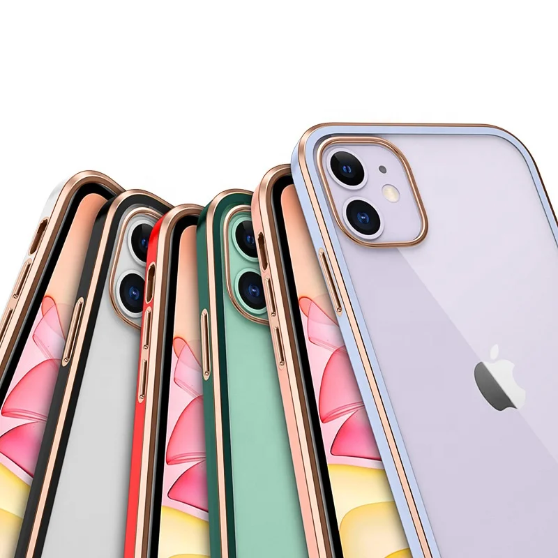 Новейший дизайн хромированный телефонный чехол 6D для iPhone 12 MINI гальванизированный 11 13 Pro Max XR