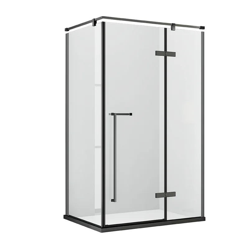 10mm Tempered Glass Shower Door Fashion Simple Bathroom Enclosure Household Stainless Steel 10 Years Manufacturer
