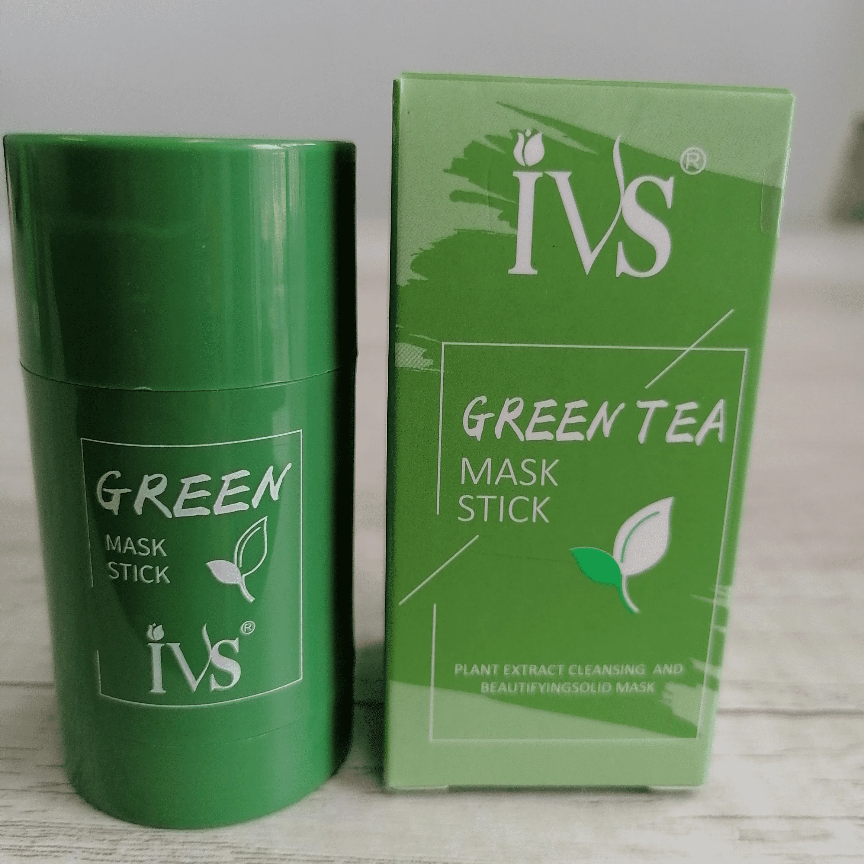 IVS Wholesales Natural Herbal Mud Musk Face Pore Detox Clay Facial Deep Cleansing Purifying Green Tea Mask Stick