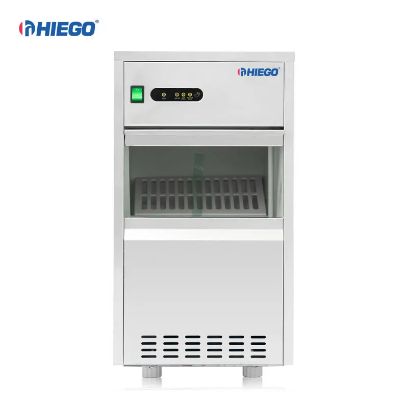 Convenient 20Kg/24H Fast Freeze Ice Maker Bullet Shaped Ice Making Machine for Supermarket Restaurant Bar Coffee Shop