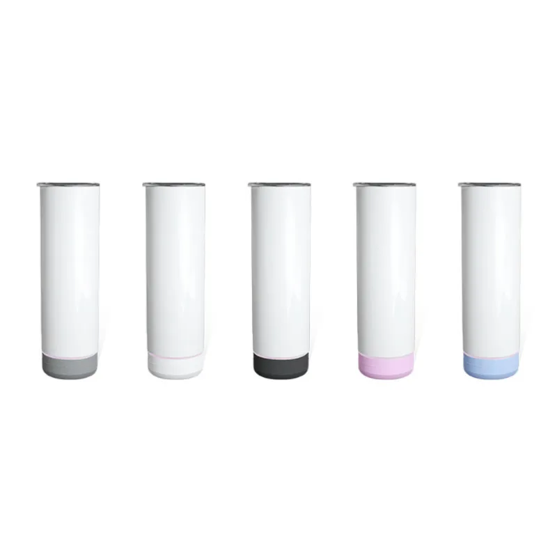 20oz Sublimation straight-tube Bluetooth speaker cup 304 stainless steel Portable thermos cup advertising water bottle with logo
