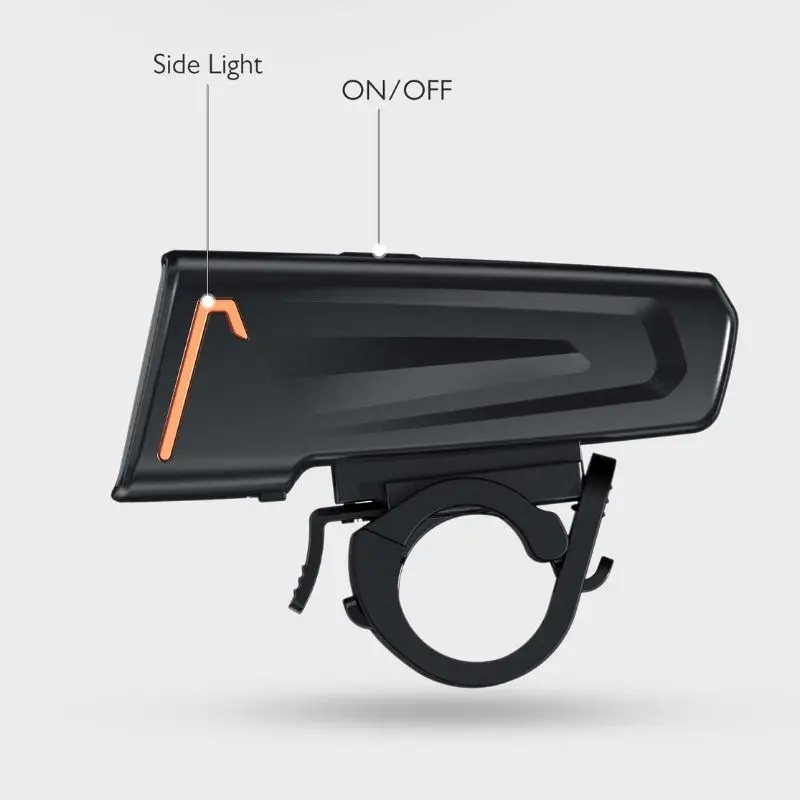 StVZO 60 Lux LED Bike Light Battery-Powered Front Handlebar Mount Night Riding Bicycle Light Durable Plastic Material