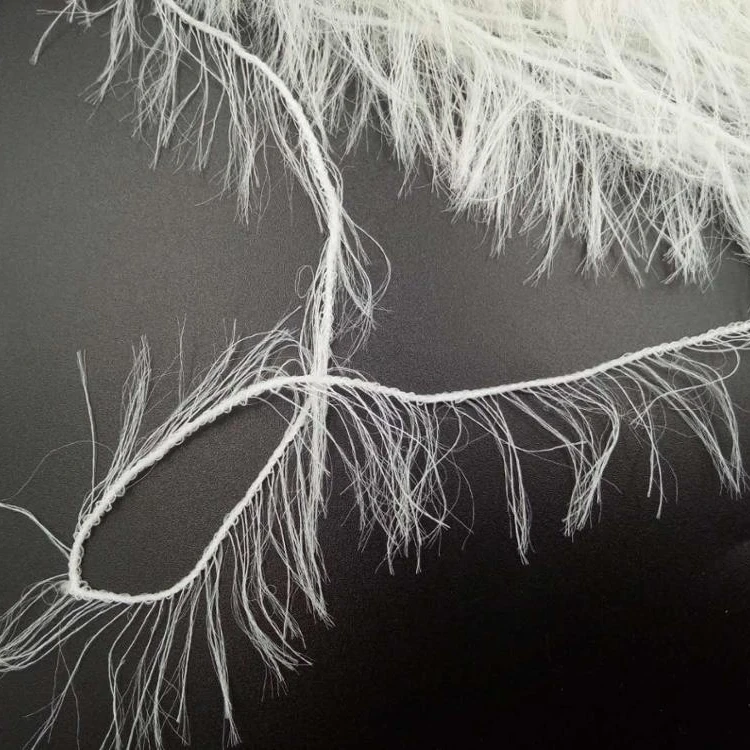 
Undyed factory wholesale 5 cm imitate mink fur yarn feather yarn 100% nylon fancy yarn for knitting weaving crocheting 