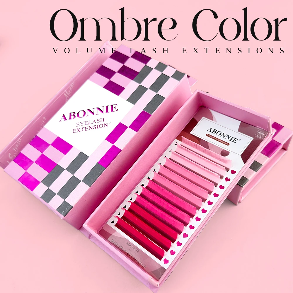 CC DD J B Curl Classic Korean colorful indiavidual eyelash extension professional supplies pink eyelash extension vendor