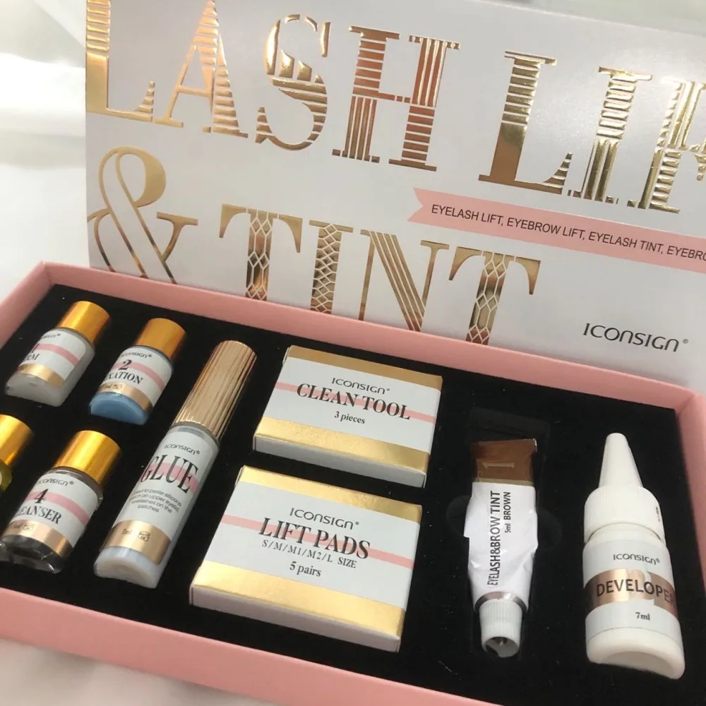 Lash lift and tint kit professional eyelash lift iconsig and tint kit