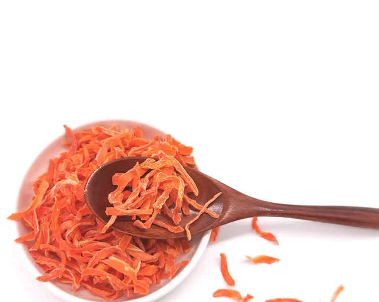 100% Pure Carrot Organic Dehydrated AD Steam treated dried Carrot slice/Shredded carrot