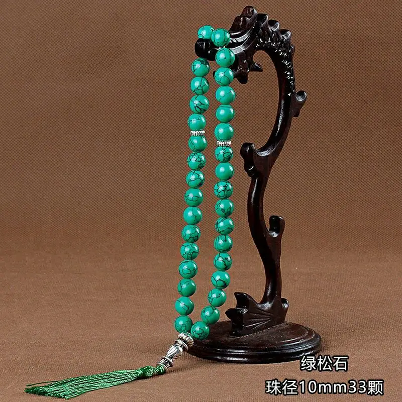 Hot selling 33 Jade Agate Crystal Muslim Rosary Bracelet Bracelet Jewelry crystal Muslim Rosary Beads