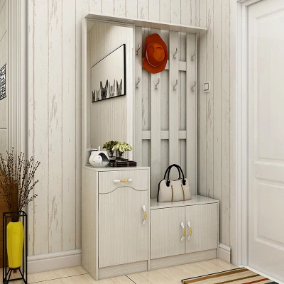 
living room furniture MDF wooden shoe rack cabinet with drawer 