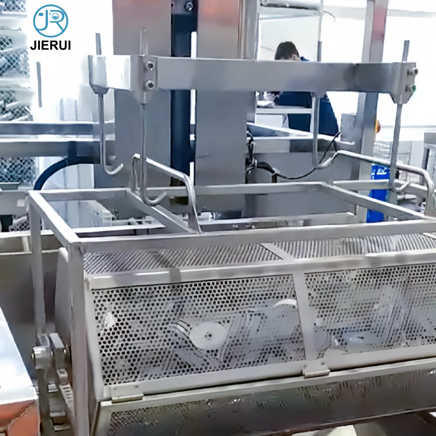 Full auto ultrasonic anilox drum grease  parts washer cleaning bucket 4 chambers equipment production line for cleaning machines